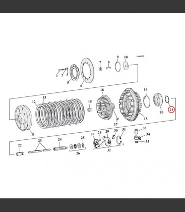 RETAINING RING, CLUTCH BEARING