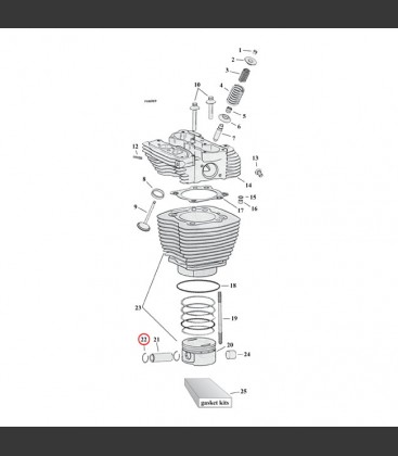 RETAINING RING, WRISTPIN PISTON