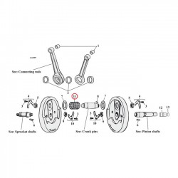 CONNEC. ROD ROLLER & RETAINER SET, STD