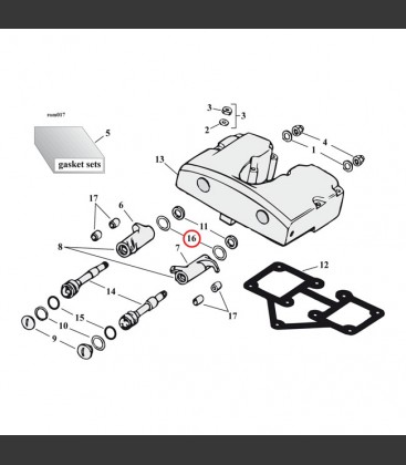 ROCKER ARM SHIMS, .007 INCH