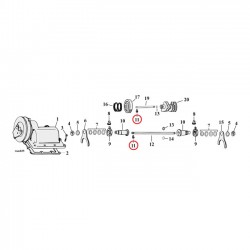 LOCK SCREW, SHIFTER CAM SHAFT